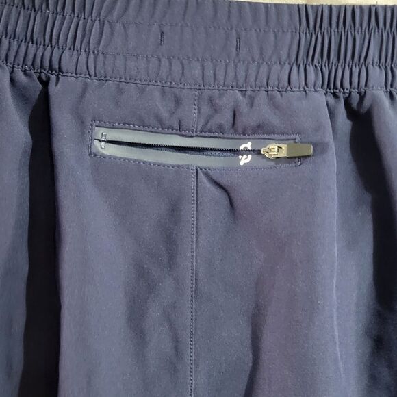 Peloton Blue Athletic Shorts with White Trim Sixw XL - Picture 5 of 10